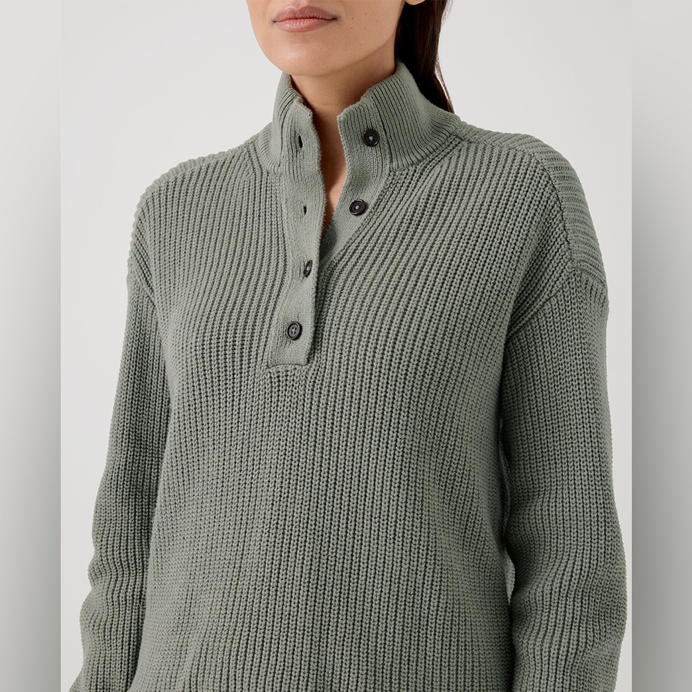 Women’s Pact‎ Luxe Knit Henley Sweater Large
